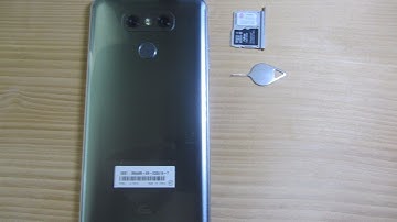 How to insert SIM CARD AND MEMORY  CARD LG G6