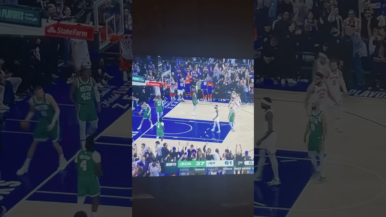 Knicks up 27 at the half VS Boston Celtics 