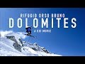 Skiing in the dolomites  rifugio orso bruno  freeride val di sole madonna di campiglio italy 2018