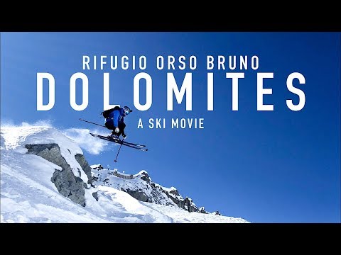 Skiing in the Dolomites - Rifugio Orso Bruno - Freeride Val di Sole Madonna di Campiglio Italy 2018
