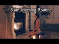 My 5am holistic morning routine mindfulness workout skincare haircare  more 