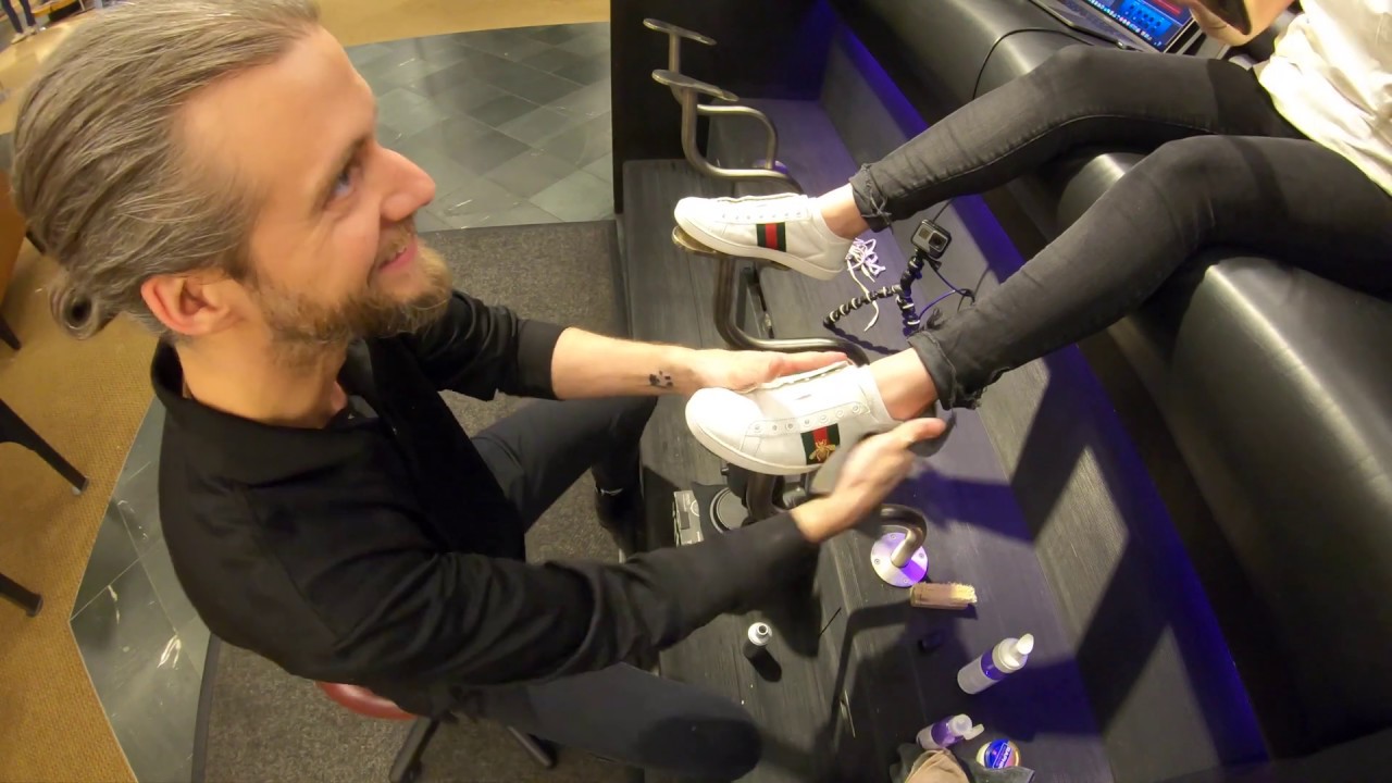 ASMR | GUCCI SNEAKERS | GUCCI BEES | SHOE CARE | 4K MULTI CAMERA