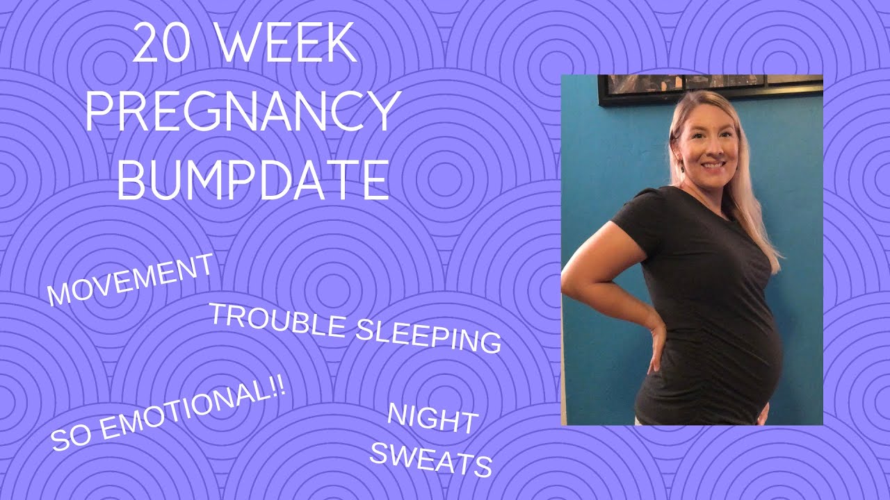 20 WEEK PREGNANCY BUMPDATE- Belly shot, Night Sweats and Baby Movement!!