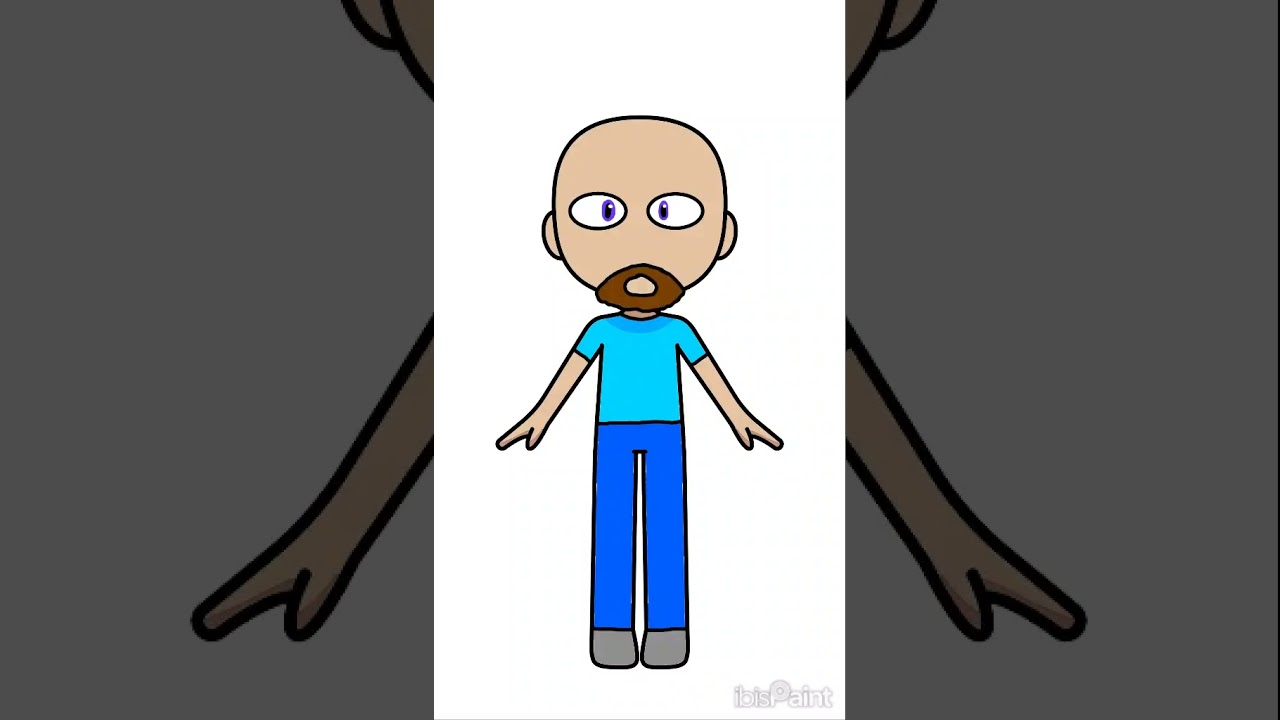 Drawing steve from minecraft (time-lapse) 