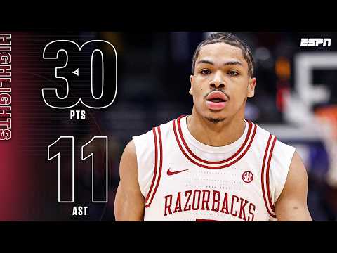 Darius Acuff Jr. leads Arkansas to first SEC Championship in 26 YEARS 😤 | ESPN CBB