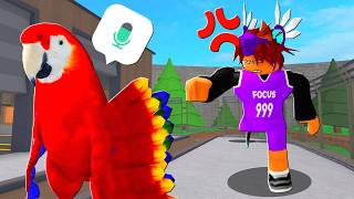 Trolling as the NERVY PARROT in MM2.. (THEY GOT MAD)