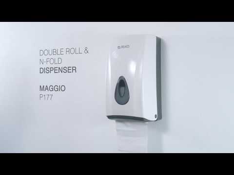 Диспенсер туалетного паперу Rixo Maggio P177W, видео 1