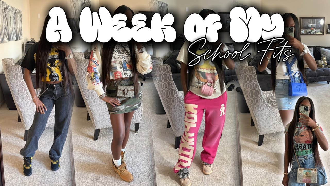 WEEK OF MY SCHOOL FITS ✰ school vlogs, senior skip day, friends, ootd, etc