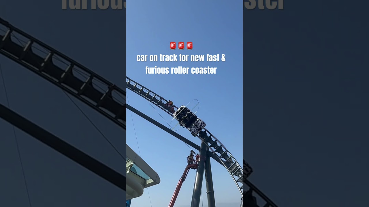 🚨TESTING NEW CAR FOR FAST & FURIOUS COASTER🚨