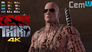 CEMU 1.22.10b | Devil's Third 4K UHD | Wii U Emulator Gameplay Profile