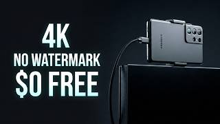 FREE 4K + NO WATERMARK Phone Webcam 2min tutorial