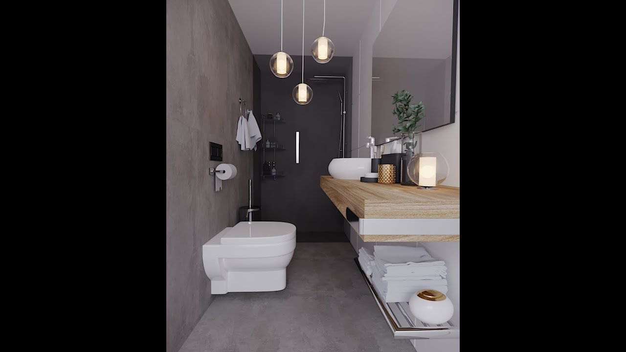 bathroom design Modeling Tutorial in 3ds max + corona render YouTube