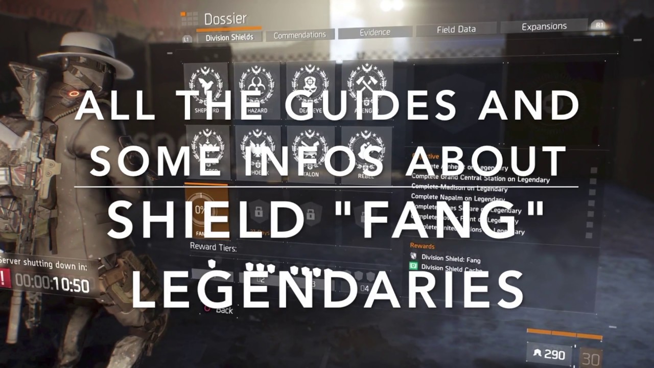 New SHIELD "FANG" - GUIDES for all LEGENDARY MISSIONS 