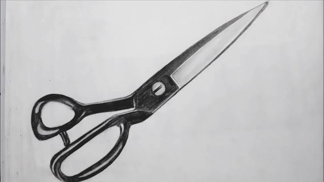 How to Draw Scissors - Really Easy Drawing Tutorial