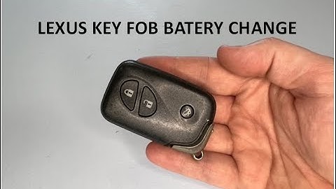 Lexus IS LS GS Key Fob Battery Replacement