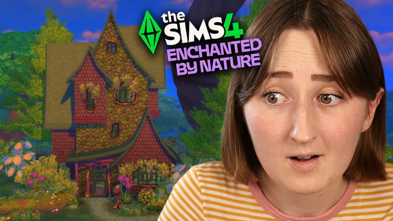 Building a THREE STORY HOUSE with The Sims 4: Enchanted By Nature