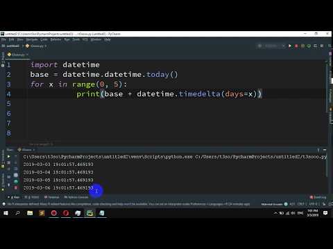 How to print next 5 days starting from today in Python