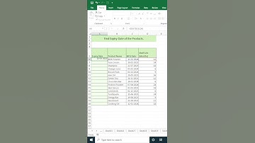 Product Expiry Date Calculate in Excel! | Edate formula in Excel | Excel Tips & Tricks