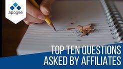Top Ten Questions Asked by ShareASale Affiliates
