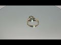 18ct Yellow Gold Diamond Solitaire Hallmark Ring UK Size O Pre Owned