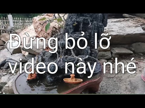 Video Bonsai _Tiểu cảnh _Thác nước (mẫu 1) - youtube