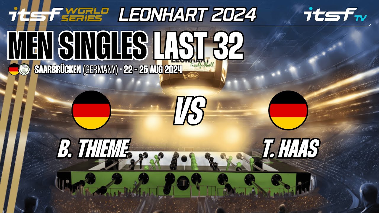 B. Thieme vs T. Haas - Men Singles - Last 32 - ITSF World Series Leonhart 2024