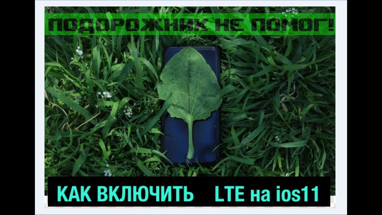 как включить LTE на iOS11 после обновления 