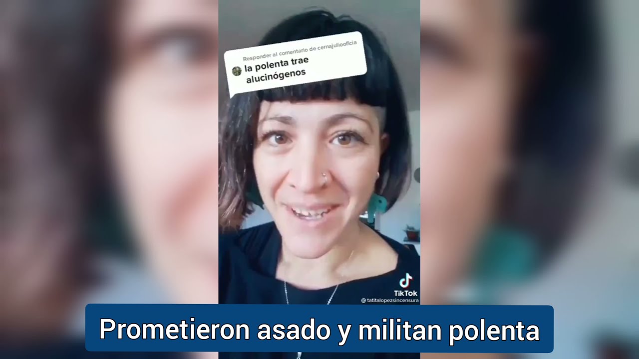 Militante de la polenta (real) que cantaba "gorila chau"