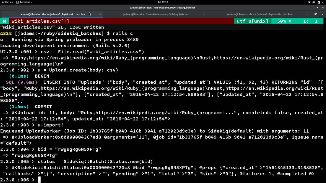  Sidekiq 004 2 Sidekiq Pro Batches And Callbacks YouTube