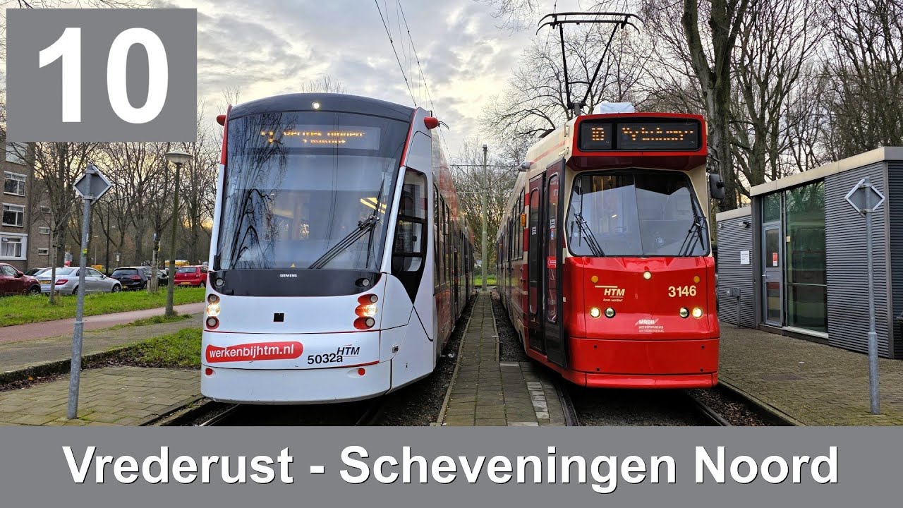 HTM lijn 10: Vrederust - Scheveningen Noord | HTM 3146 | 2025