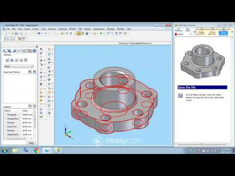 Tut 9 Family of Parts | SolidEdge V20 | machine design tutorial | CAD | Mechanical Engineering