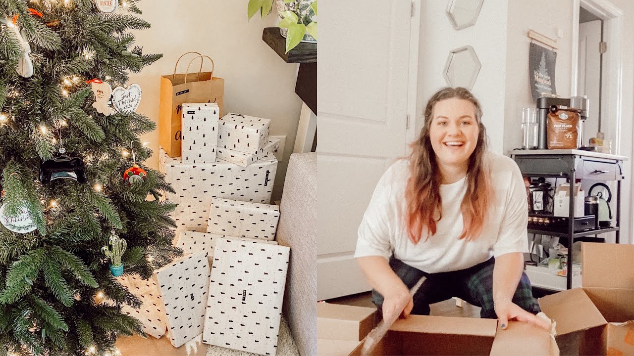 WRAP CHRISTMAS GIFTS WITH ME *satisfying time lapse* || huntermerck