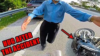 Driver Came Running to HUG Him After That | Epic Biker Moments