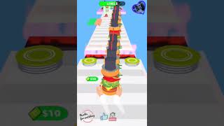 Burger stack game - mobile game gameplay video - mobile game 2023 #burger #shorts #short #shortvideo screenshot 2