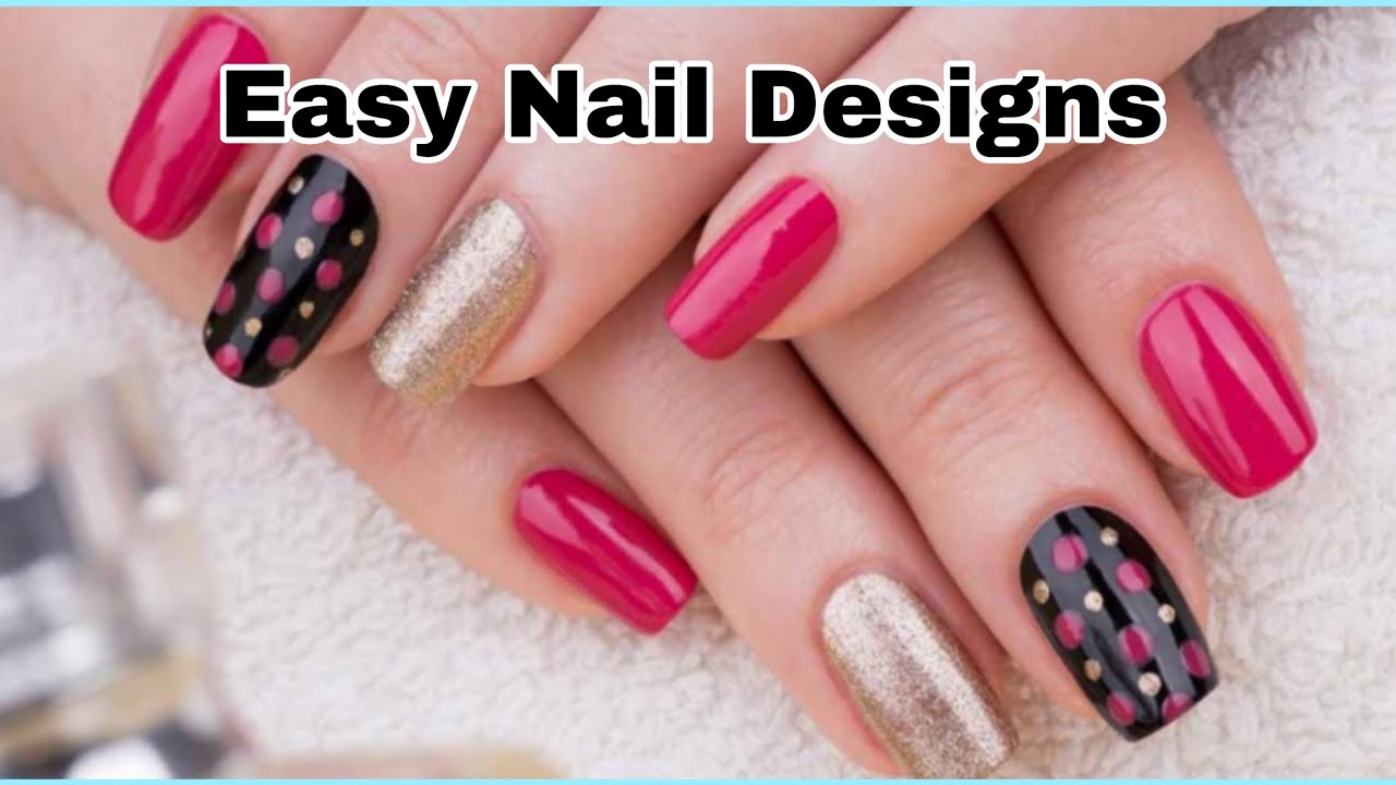 50+ Easy nail ideas for beginners Easy nail art compilation YouTube