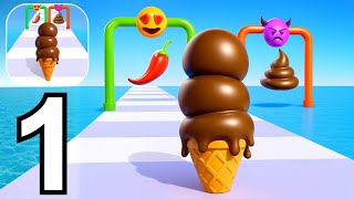 Stacky Ice Cream Runner Part 1 Gameplay Walkthrough Android IOS
