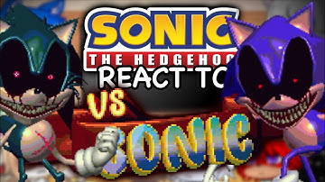 SONIC CREW react to Friday Night Funkin VS REWRITE ROUND 2 // Sonic.exe // GCRV