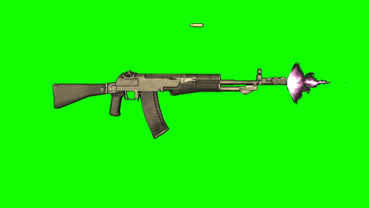 AN-94 assault rifle green screen (1) - YouTube