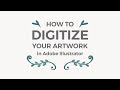 How to turn your hand drawn artworks into vectors in Illustrator