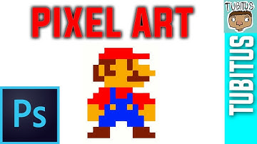 How to make PIXEL ART in Adobe Photoshop tutorial