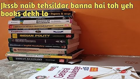 Jkssb naib tehsildar qualify krne k liye yeh books lelo