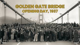 ▶ Golden Gate Bridge Opening: Pedestrian Day, 1937 / Original Preserved Footage