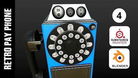 BLENDER & SUBSTANCE PAINTER: RETRO PAY PHONE TEXTURING (PART 4)