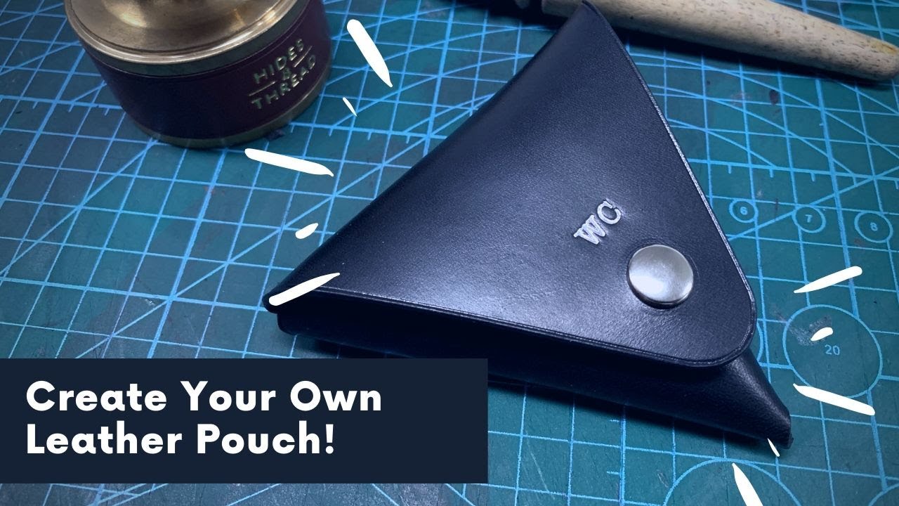 Leathercrafting Project - Triangle Leather Coin Pouch