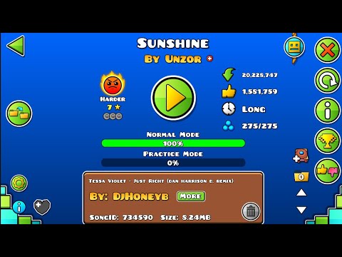 Beating Sunshine Geometry Dash