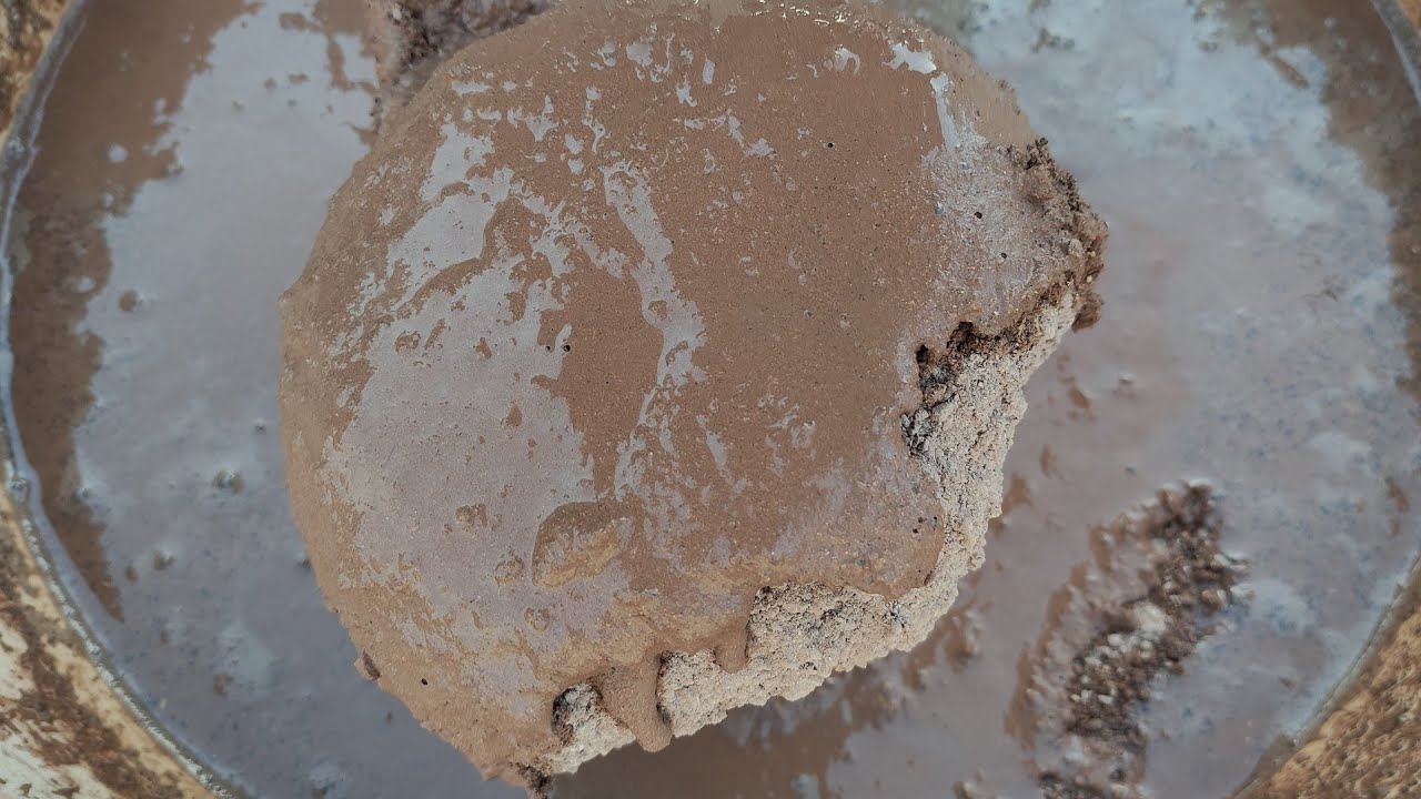 Grainy Dirt bowls crumbling and dipping Amazing asmr sounds for