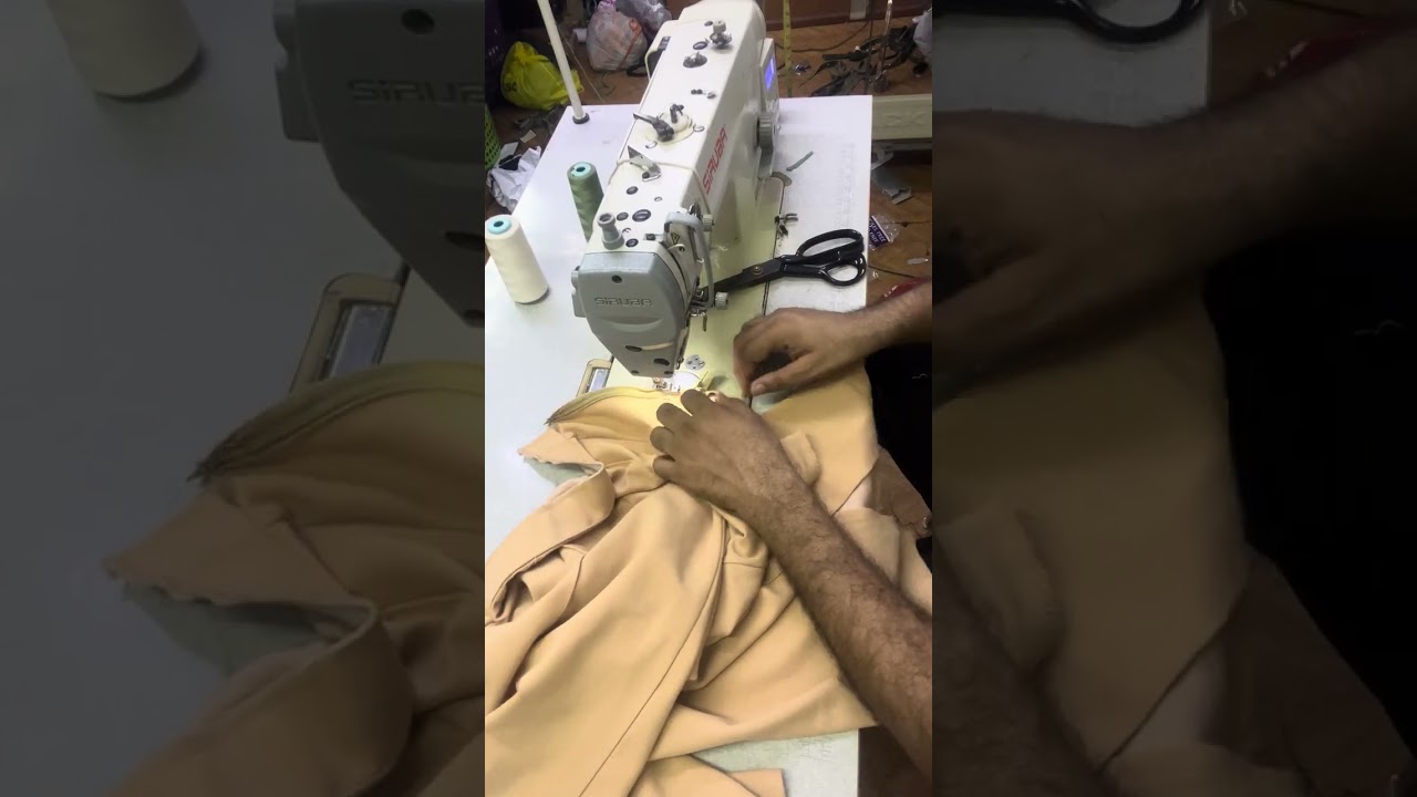 How to attach zipper for pants 