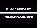 Q.16-20 GATE-2017 by Online Physics (MISSION GATE-2018)
