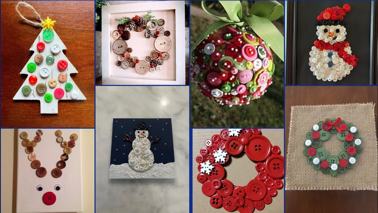 Trending and attractive Christmas button handmade items and ideas 