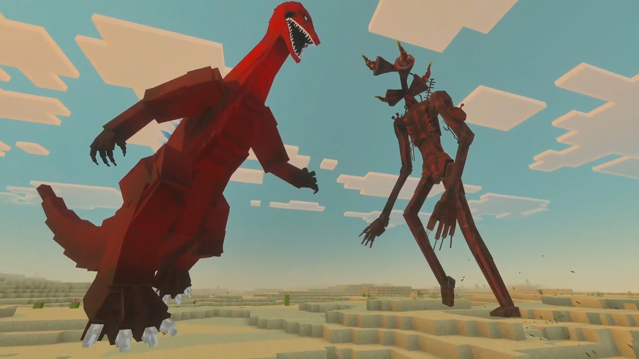 BloodBath Godzilla vs Infected Siren Head Addon in Minecraft Bedrock ...